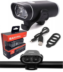 LAMPKA ROWEROWA NA PRZÓD LED LAMPA MOCNA USB 350LM