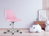 KRZESŁO BIUROWE FOTEL OBROTOWY REGULOWANY MIĘKKA PODUSZKA DO BIURA POKOJU DZIECIĘCEGO