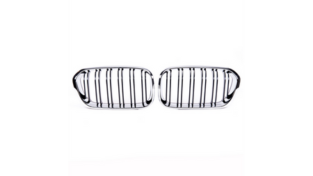 Grill sportowy podwójne żeberka Chrome & Black BMW 1 F20 F21 Facelift 2015-2019