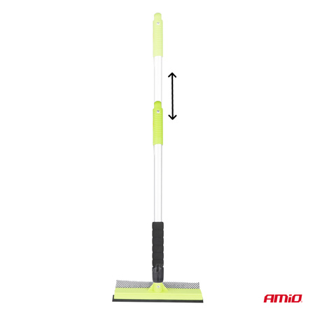 Myjka do szyb okien luster + ściągaczka do wody teleskopowa aluminiowa 55/80 cm AMIO-03856