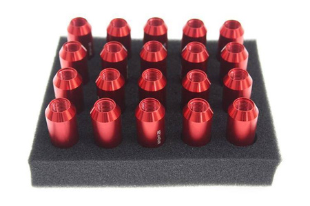 Nakrętki JBR 60mm M12 x1.25 RED