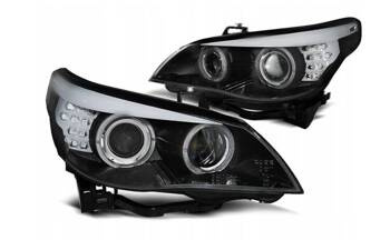 Lampy xenon black ringi ccfl do BMW E60 e61 05-07