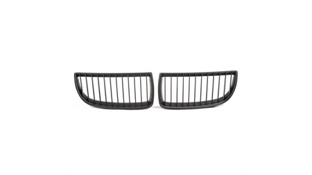Grill sportowy pojedyncze żeberka Matt Black BMW 3 E90 E91 przed liftem 2005-2008