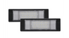 Podświetlenie tablicy rejestracyjnej LED BMW E81 E87 F20 E63 E64 2004-2019 chrome