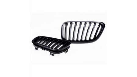 Grill sportowy pojedyncze żeberka Matt Black BMW 2 F22 F23 2013-2021