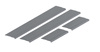 Progi 2 Line Ford Kuga I SUV 5 2008-2012 - Połysk