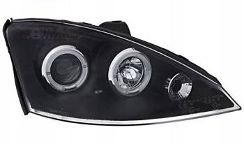 Lampy przednie reflektory Ford Focus I CZARNE RING