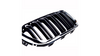 Grill sportowy podwójne żeberka Chrome & Black BMW 1 F20 F21 Facelift 2015-2019