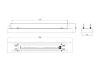 Biokominek wkład z szybą 1200mm