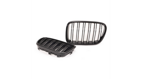 Grill sportowy podwójne żeberka Gloss Black BMW X3 F25 przed liftem 2010-2014