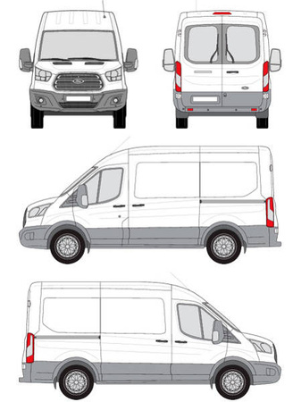 Platforma dachowa bagażowa bagażnik Ford Transit L2H2