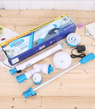 ELEKTRYCZNA SZCZOTKA OBROTOWA SPIN SCRUBBER ZESTAW 3 W 1 NIEZAWODNY WIELOFUNKCYJNY DO WIELU POWIERZCHNI DO SPRZĄTANIA CZYSZCZENIA