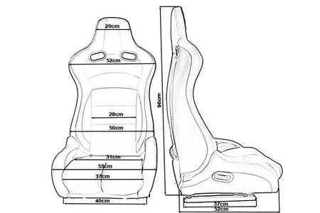 Fotel sportowy Monza Furio Black