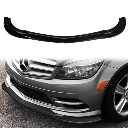 Dokładka przedniego zderzaka Gloss Black MERCEDES C-Class W204 C204 S204 Facelift 2011-2014