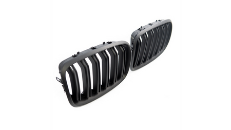 Grill sportowy podwójne żeberka Matt Black BMW X6 E71 E72 X5 E70 2007-2013