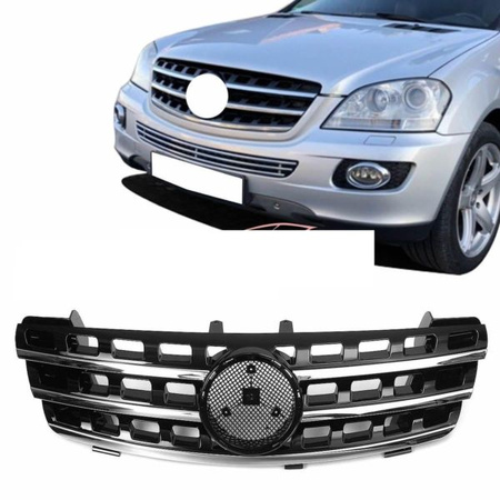 GRILL MERCEDES M-CLASS W164 05-08 BLACK CHROME