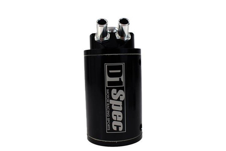 Oil catch tank 0.7L 9mm / 15mm D1Spec Black + Filtr