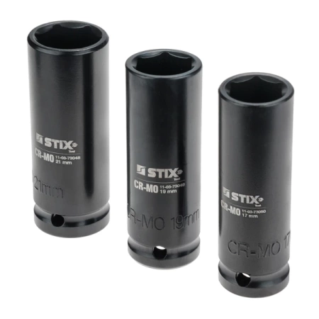 Zestaw długich nasadek PREMIUM STT CR-MO w walizce 17/19/21 - Stix Tool