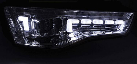 Reflektory lampy przednie led chrom Audi A5 11-16