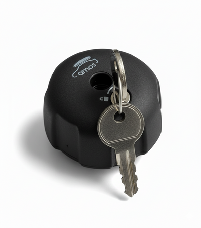 Zamykana gałka z zamkiem M8 do bagażnika rowerowego Amos / Peruzzo / Aguri – komplet 1 szt.