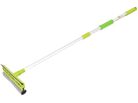 Myjka do szyb 20 cm ze ściągaczką, aluminiowa teleskopowa rączka 55-90 cm