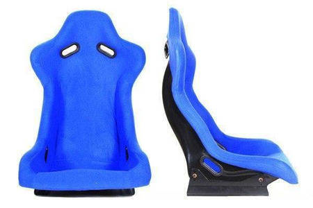 Fotel sportowy RALLY Welur Blue
