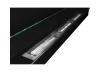 BIOKOMINEK 1200X400 czarny Strukturalny z  szybą