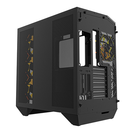 Obudowa komputerowa Darkflash DY470 (czarna) + 4 wentylatory + uchwyt GPU