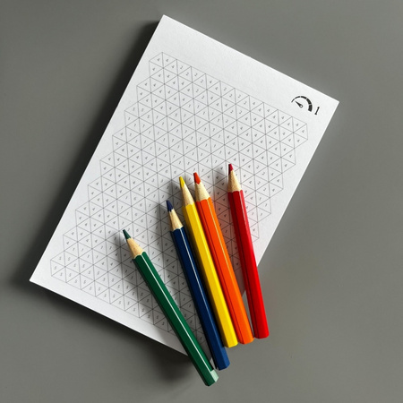 Podróżne łamigłówki The Purple Cow - 50 Koloruj po liczbach