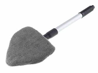 Myjka do szyb z mikrofibry, trójkątna, uchwyt aluminiowy teleskopowy 38 - 52 cm