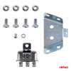 Klakson sygnał dźwiękowy komplet 2 szt. czerwone 125 mm 12V AMIO-04075