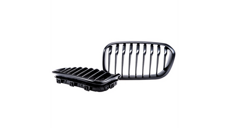 Grill sportowy pojedyncze żeberka Matt Black BMW 1 F20 F21 Facelift 2015-2019