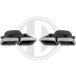 KOŃCÓWKI MERCEDES W205 14-18 LOOK AMG CHROM