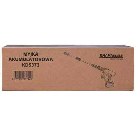 MYJKA WYSOKOCIŚNIENIOWA AKUMULATOROWA 21V 3Ah KD5373