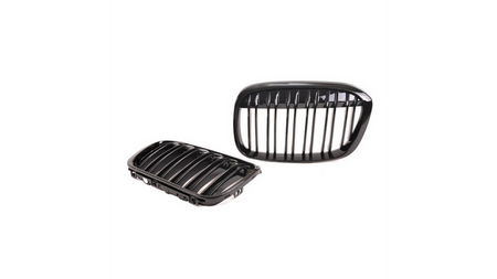 Grill sportowy pojedyncze żeberka Gloss Black BMW X1 F48 przed liftem 2015-2019
