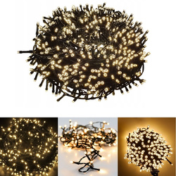 LAMPKI CHOINKOWE 500 LED ZEWNĘTRZNE WEWNĘTRZNE 100M OŚWIETLENIE ŚWIĄTECZNE