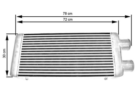 Intercooler TurboWorks 600x300x76 3" jednostronny