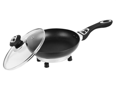 Patelnia elektryczna 200 mm, 24V 250W z pokrywką