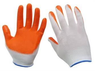 Rękawice robocze dziane nitrylowe, r. XL