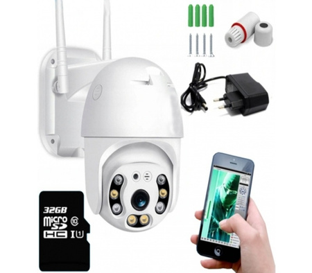 KAMERA IP OBROTOWA FULL HD WIFI ZEWNĘTRZNA 5MP 32GB