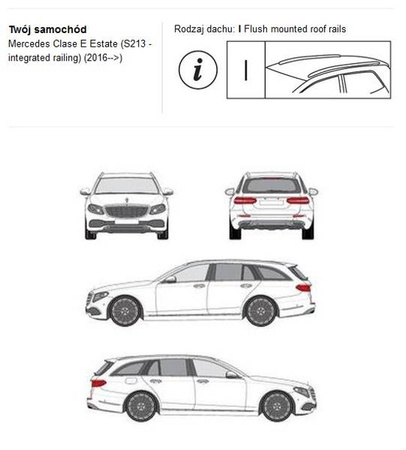 Bagażnik dachowy CRUZ AIRO FIX DARK Mercedes E Estate 16