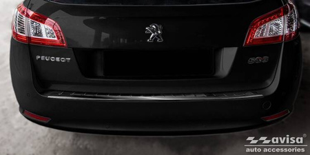 Nakładka na zderzak tylny Peugeot 508 SW (Czarna)