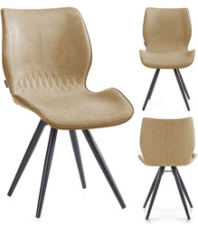 KRZESŁO HORSAL TAPICEROWANE SALON NOWOCZESNY DESIGN FOTEL WELUR JADALNIA