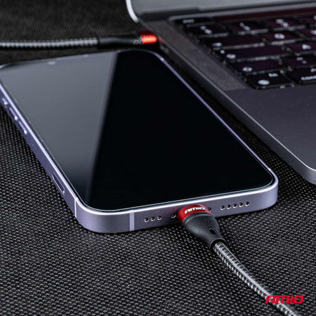 Kabel UC-19 USB-C + Lightning iphone 200 cm FullLINK AMIO-02931