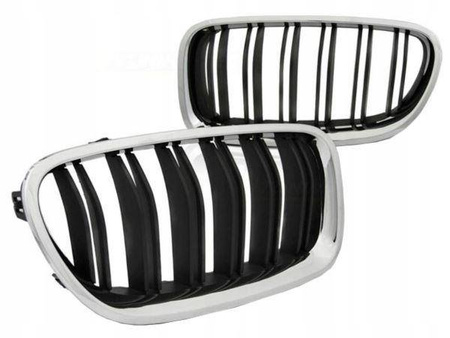 GRILL (NERKI) BMW F10/F11 LOOK M5 BLACK/CHROM