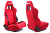 Fotel sportowy RAPID Welur Bride Red