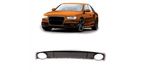 Tylny dyfuzor wraz z końcówkami wydechu  AUDI A4 B8 (8K) Sedan Avant Facelift 2011-2015