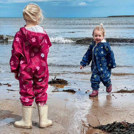 Kombinezon przeciwdeszczowy z podszewką All In One LittleLife - Stars 6-12m