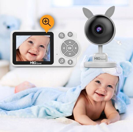 Niania elektroniczna kamera na żywo tryb nocny LCD ZOOM bezprzewodowa