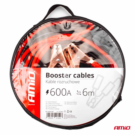 Kable przewody rozruchowe 600A - 6 m AMIO-01340